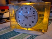 Zegar stolowy kominkowy gabinetowy MOLNIJA  PRL ZSRR USSR sprawny