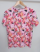 T-shirt w kwiaty bawełna rozm. M