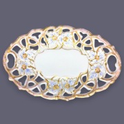 Kwiatowa Patera TPM Tielsch 1850-60 Wałbrzych