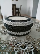 Upominki hand made - Koszyczek na szydełku 