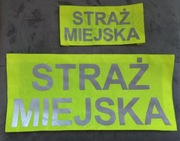 Naszywki emblematy odblaskowe mały i duży straż miejska 
