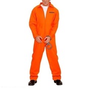 Strój więźnia pomarańczowy r. XL Halloween MAXIMUM SECURITY STATE PRISON