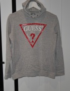 *GUESS* świetna bluza logo kaptur kieszeń 34 XS