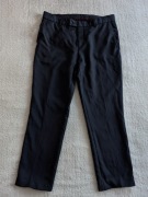 Granatowe eleganckie wełniane spodnie wizytowe w kant Vistula XL jak nowe