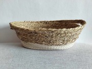 Koszyk owalny z uszami do przechowywania BOHO