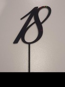 Toper na tort z Hologramem liczba, cyfra, kolejne urodziny