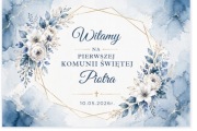 Tablica Powitalna Komunijna Dekoracja Sali Pierwsza Komunia Święta