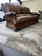 Sofa stylowa skorzana Belgia 