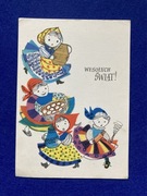 Jadwiga Iwaszkiewicz Wielkanoc Wesołych Świąt pocztówka 