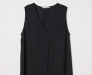 Lekka czarna tunika ciążowa bez rękawów H&M Conscious dla kobiet w ciąży