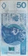 Banknot 50zł radar seria BW 1099901