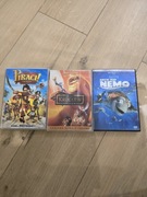Bajki DVD Król Lew , Piraci i Gdzie jest nemo polski dubbing