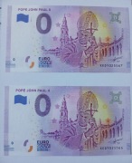 Banknot banknoty 0 euro papież Polak Jan Paweł II 2019  euro souvenir