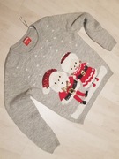 sweter świąteczny mikołaj bluza sweterek M L 1800