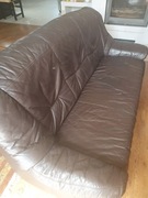 Oddam za darmo dwie skórzane sofy i dwa fotele , stan do lekkiej renowacji 
