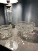 Dwie kryształowe patery naczynia PRL