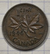 01328 Kanada 1 cent 1946 piękna 