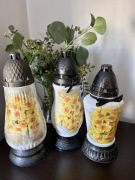 Znicz wielkanocny żonkil handmade