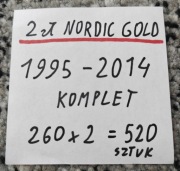 KOMPLETNA KOLEKCJA 2 zł Nordic Gold (1995–2014) | 520 monet | ZESTAW