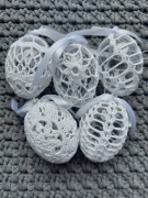 Jajka szydełkowe 5 sztuk zestaw nr 6