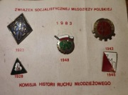 ZWIĄZEK SOCJALISTYCZNEJ MŁODZIEŻY POLSKIEJ ZSMP - KOMPLET 5 sztuk