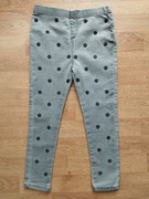 M&S TREGGINSY JEANSY SPODNIE ROZMIAR 116 GROCHY DZIEŃ KROPKI