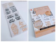 Zestaw napisów na kalce, Scrapbooking, 24 ark.