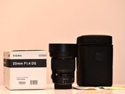 Sigma 20 1.4 Art - Nikon , komplet , stan idealny