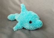 Delfinek Marlo – ręcznie robiona maskotka na szydełku | Amigurumi | Brelok
