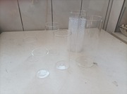 6 wazonów cylindrycznych 