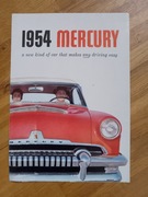 Mercury 1954 prospekt 8 stron, wersja angelska