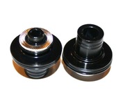 Kapsle piasty przód NOVATEC D771SB kpl. czarne QR