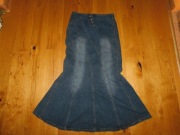 Długa jeansowa sódnica GEORGE roz M