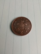 2 New Pence 1975r Anglia dla kolekcjonerow