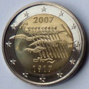 FINLANIA 2007 2 EURO OKOL.  !!!!!!!!!