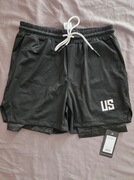 Spodenki treningowe US 2w1 czarne Camp Hill