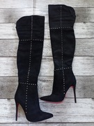 Kozaki muszkieterki szpilki Prima Moda 38 glamour sexy chic nity