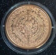 Aztec Calendar 5oz 2oz 1oz - Miedź