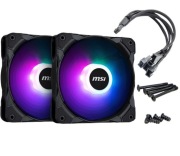 Zestaw 2 wentylatorów MSI 120 x 120 mm APA1225M12 aRGB + złączka