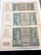 50 zł 1940 rok rzadsze 3 sztuki