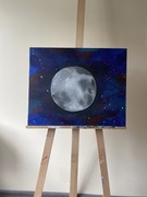 OBRAZ MALOWANY RĘCZNIE FARBAMI NA PŁÓTNIE  