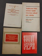 PRL PZPR Bierut Gierek konstytucja przemówienia statut pamiątki druki PRL 
