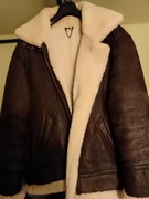 Kożuch ze skóry naturalnej, kurtka lotnicza. 