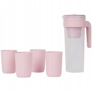 Dzbanek z filtrem + 4 kubeczki