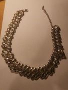 Naszyjnik metalowy w kolorze srebra