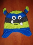 Urocza, markowa czapka z rogami roz 52 cm około 4-8 lat