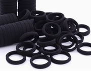 25x Czarne gumki do włosów elastyczne mocne NOWE zestaw