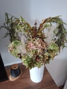 Bukiet w kształcie serca z suszu 