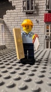 Minifigurka LEGO COL13-9 Carpenter, Stolarz, Seria 13