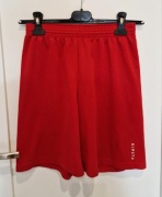 Krótkie spodenki chłopięce czerwone Kipsta do piłki nożnej 158 cm S 